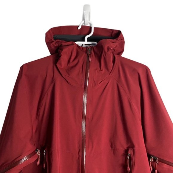 MEC Men's Red Hydrofoil Stretch Full Zip Hooded Jacket - Picture 3 of 13